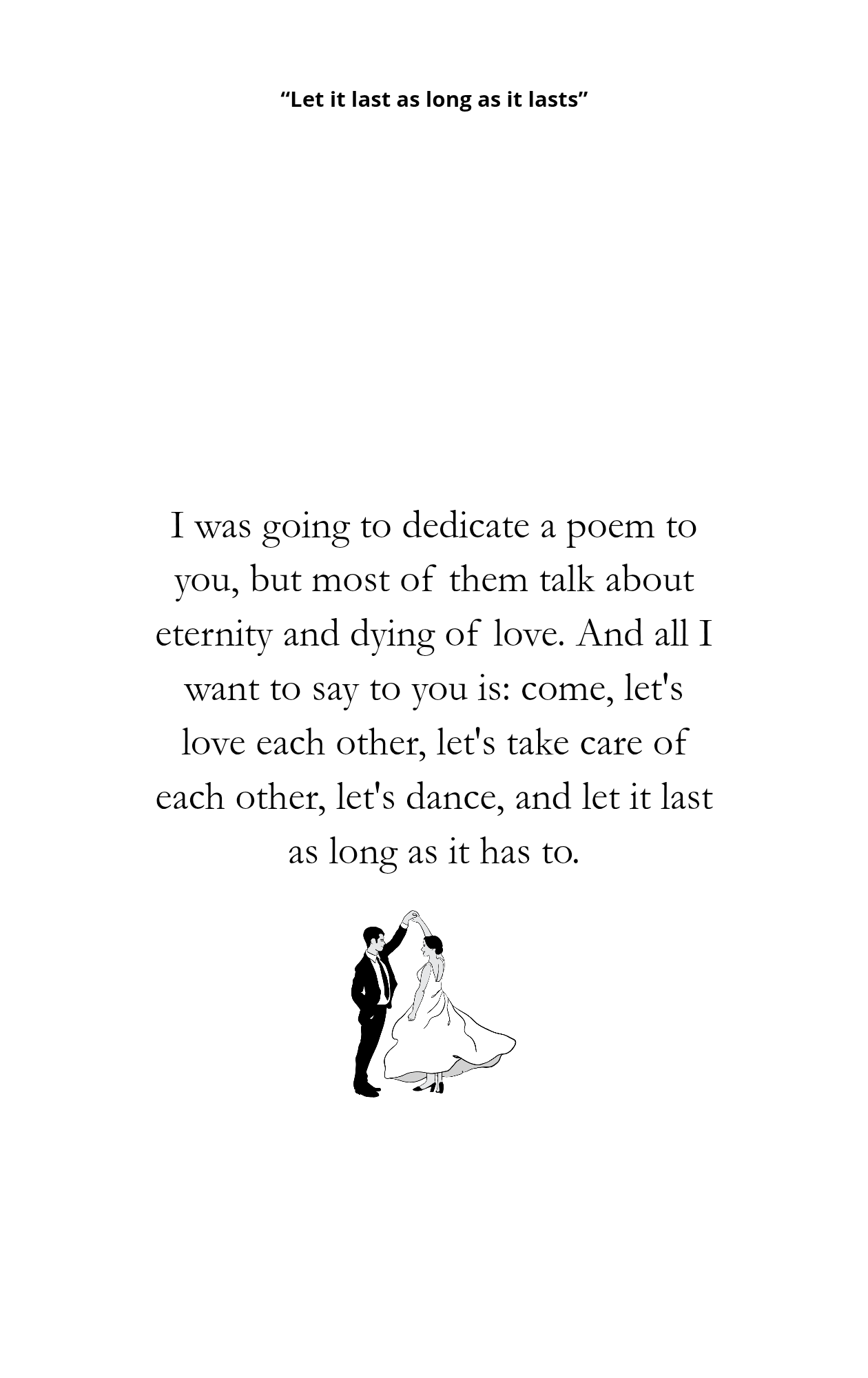 I Will Never Stop Telling You
