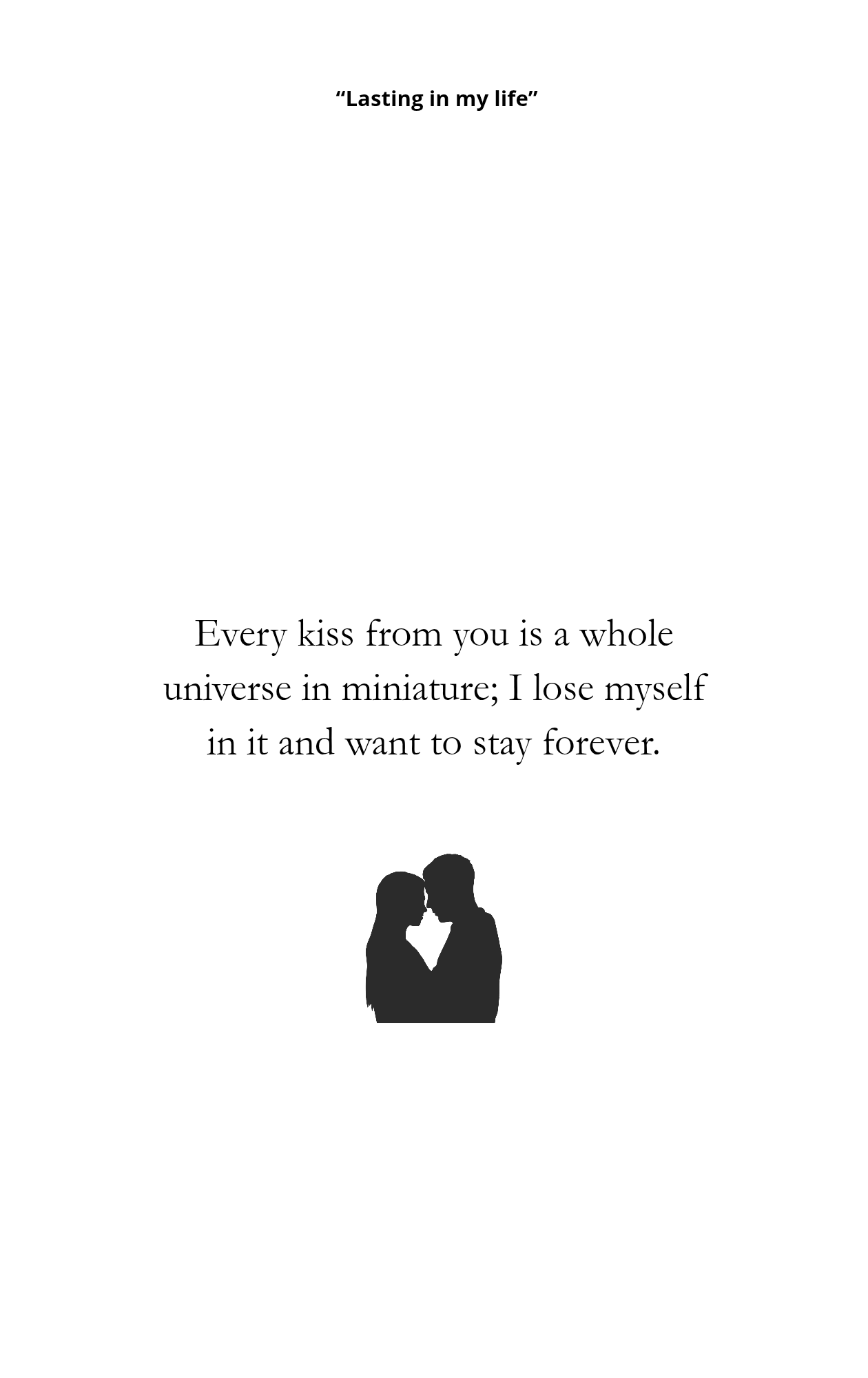 I Will Never Stop Telling You