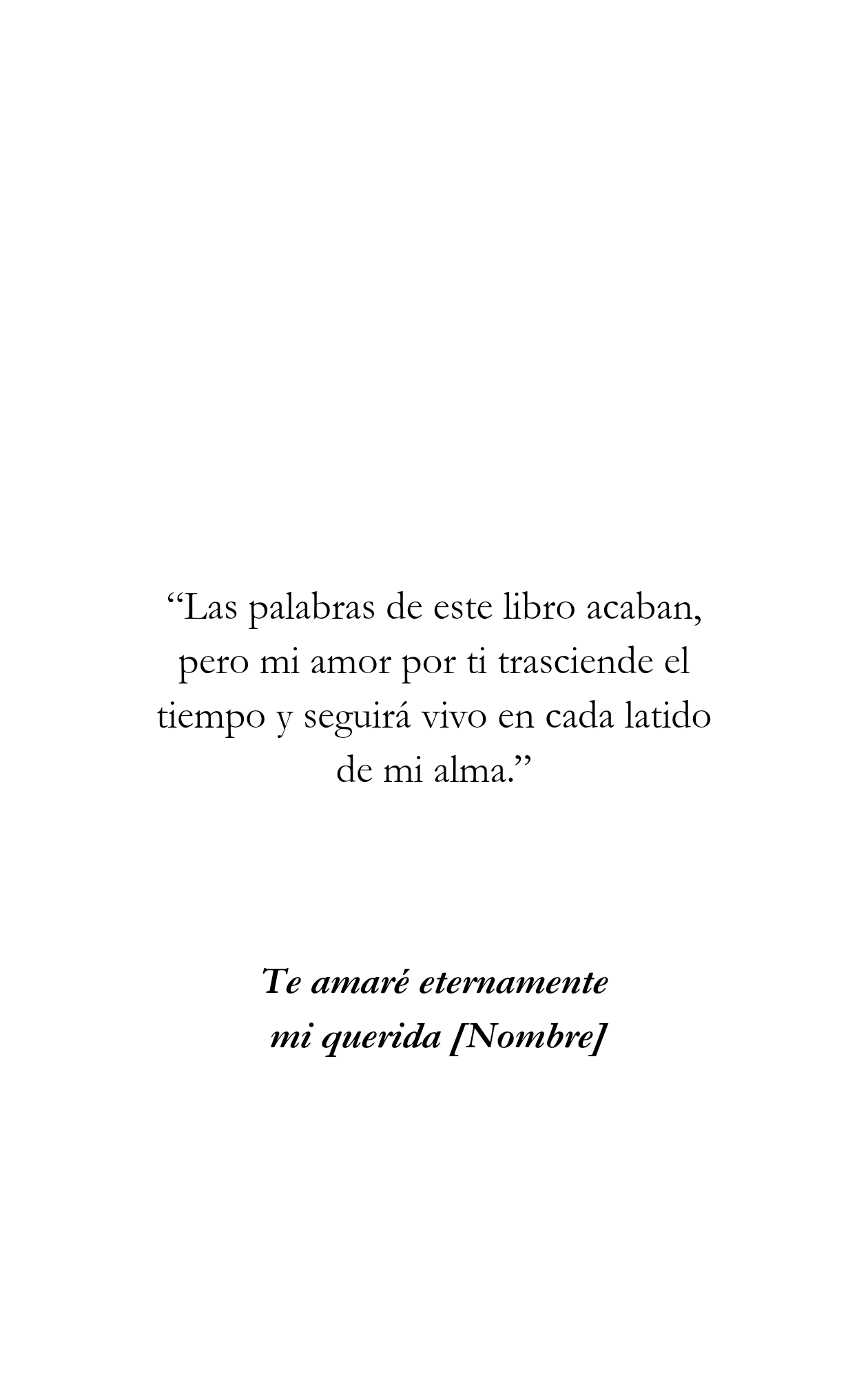 Nunca dejaré de Decirte